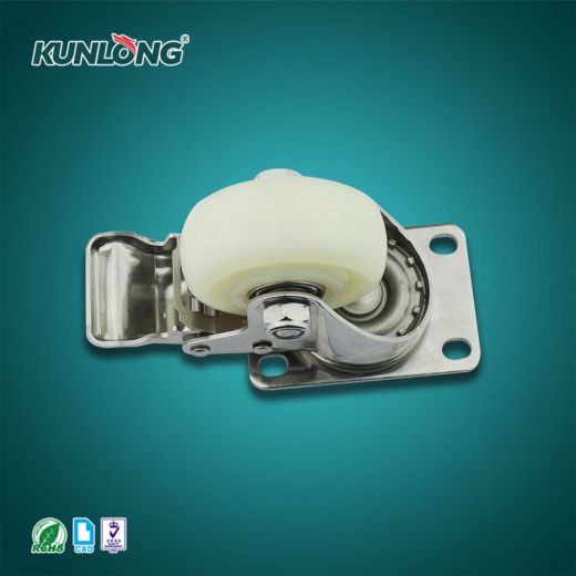 SK6-ZZ75108P-S Колесная опора, нержавеющая сталь, полиамид