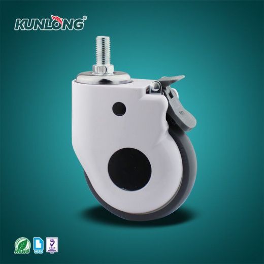 SK6-EZZ125165S Колесная опора, сталь, термопластичный каучук, пластик