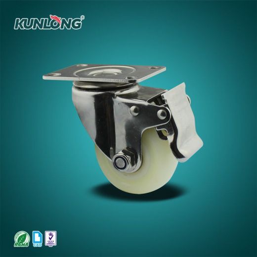 SK6-ZZ75108P-S Колесная опора, нержавеющая сталь, полиамид