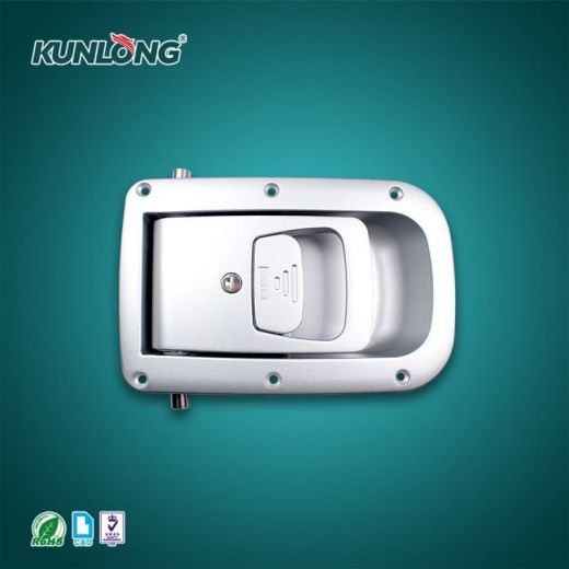 SK1-1896-16S Ручка с замком встроенная, алюминий