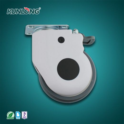 SK6-EZZ125165P Колесная опора, сталь, термопластичный каучук, пластик