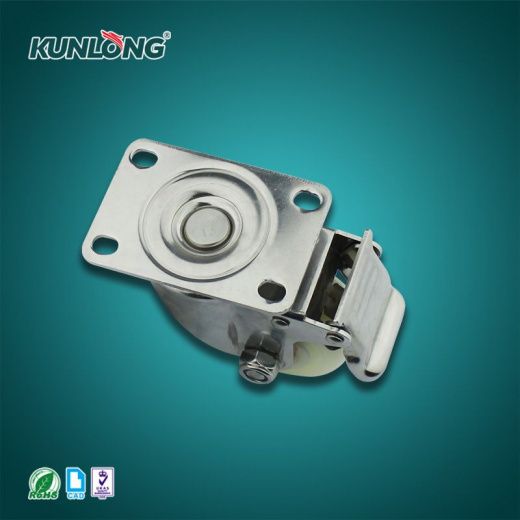 SK6-ZZ75108P-S Колесная опора, нержавеющая сталь, полиамид
