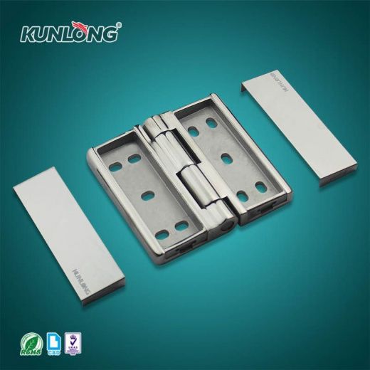 SK2-064S Петля накладная, с декоративными заглушками винтов, нержавеющая сталь