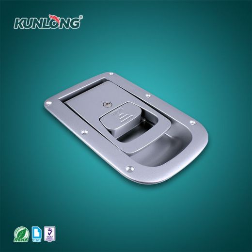 SK1-1896-16S Ручка с замком встроенная, алюминий