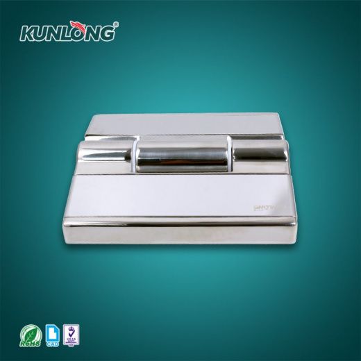 SK2-003-19 Петля накладная с декоративными заглушками винтов, нержавеющая сталь