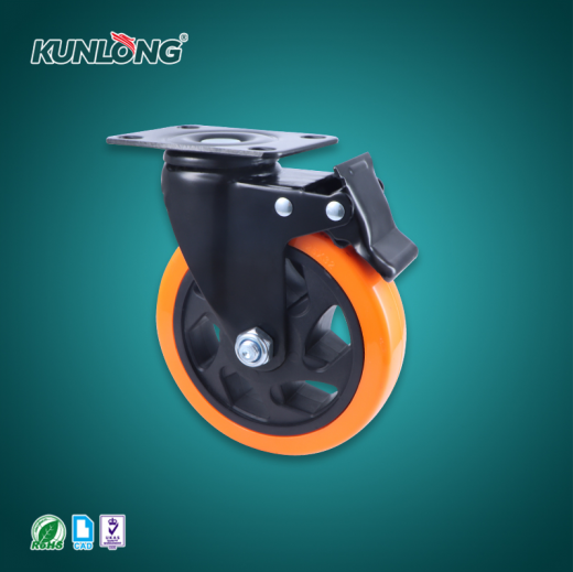 SK6-ZZ125155P Колесная опора, сталь, полипропилен