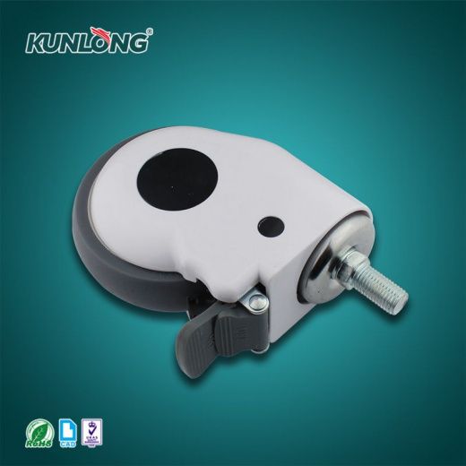 SK6-EZZ125165S Колесная опора, сталь, термопластичный каучук, пластик