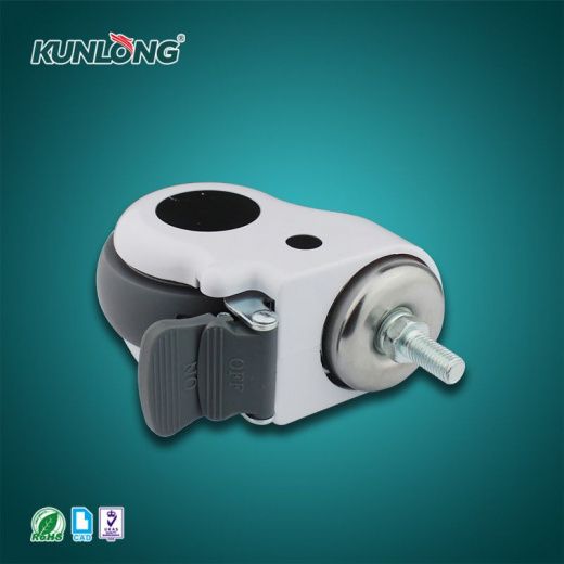 SK6-EZZ100142S Колесная опора, сталь, термопластичный каучук, пластик