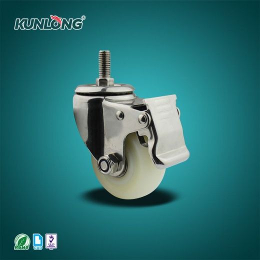 SK6-ZZ75108S-S Колесная опора, нержавеющая сталь, полиамид