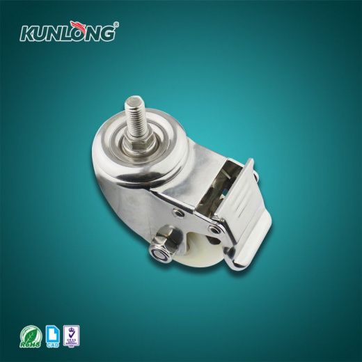 SK6-ZZ75108S-S Колесная опора, нержавеющая сталь, полиамид