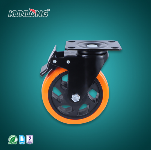 SK6-ZZ125155P Колесная опора, сталь, полипропилен