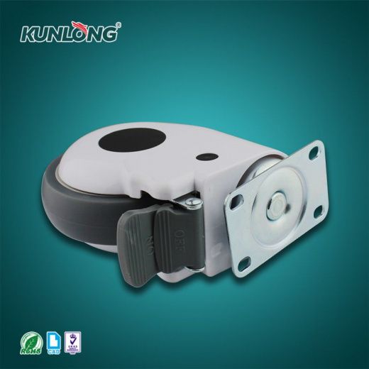 SK6-EZZ125165P Колесная опора, сталь, термопластичный каучук, пластик