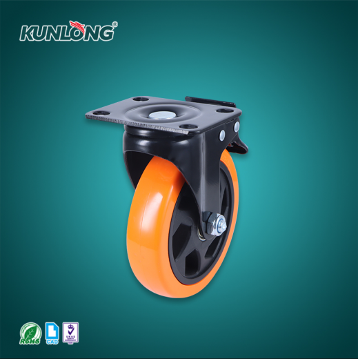 SK6-ZZ125155P Колесная опора, сталь, полипропилен