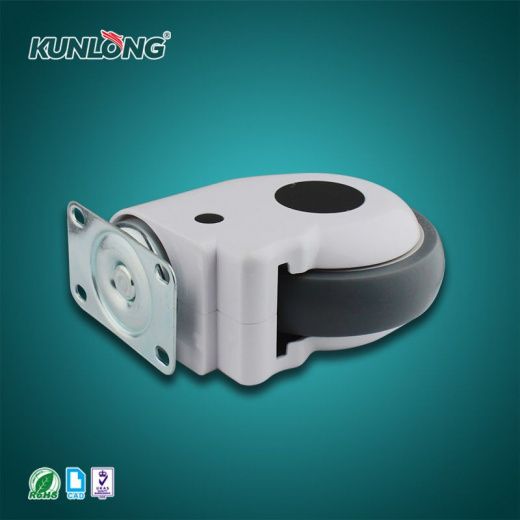 SK6-EZ125165P Колесная опора, сталь, термопластичный каучук, пластик