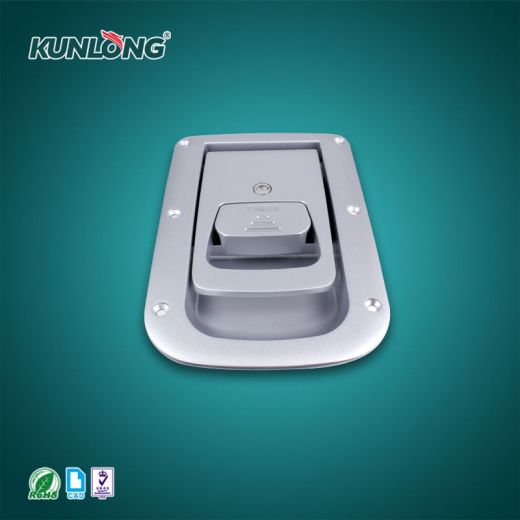 SK1-1896-16S Ручка с замком встроенная, алюминий
