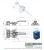 SK1-8110-PN01 Ручка поворотная с прижимом, термопластик